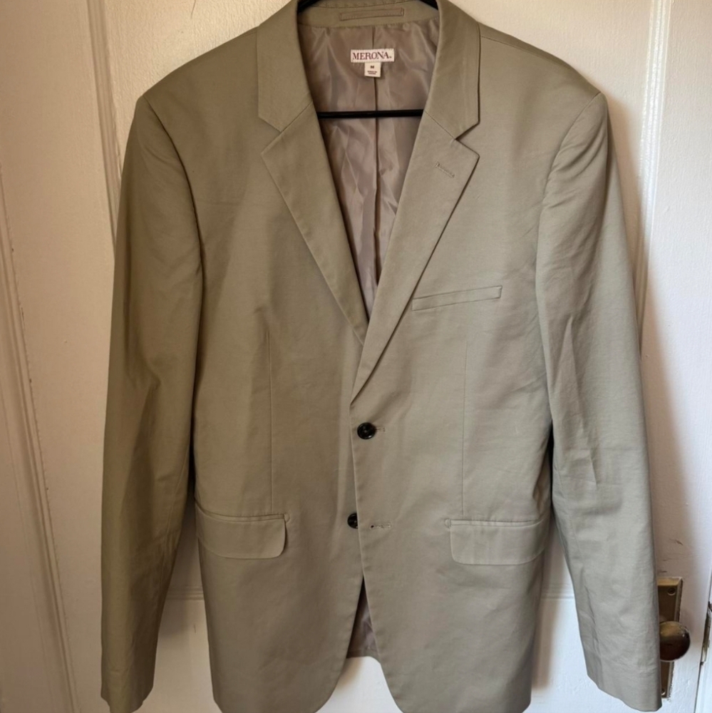 Men's Merona Beige Blazer - 44R